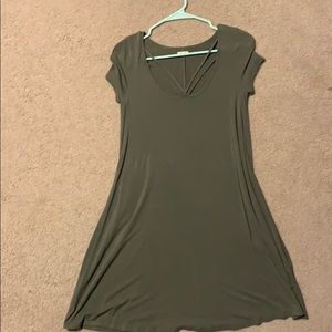 Olive green Hollister T shirt Dress